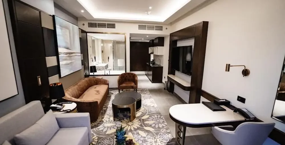 Luxury King Suite With Living Room- Canal View - 5 Star Hotel in Dubai Downtown-Hotel Near Burj Khalifa