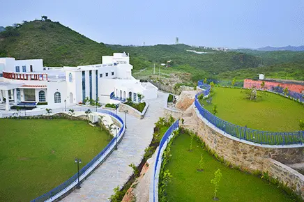 lawn view at Ramee Royal Resort in Udaipur